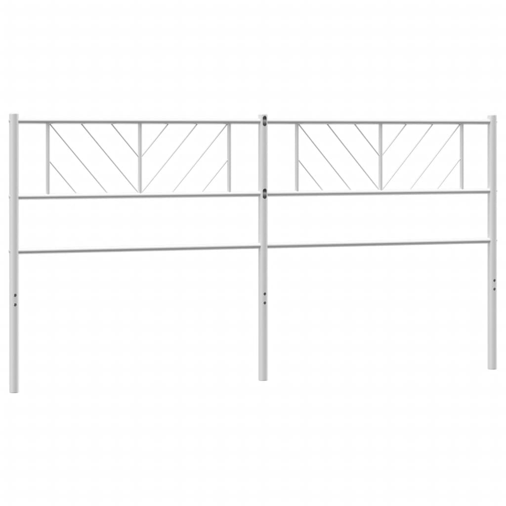 vidaXL Cabecero de metal blanco 193 cm