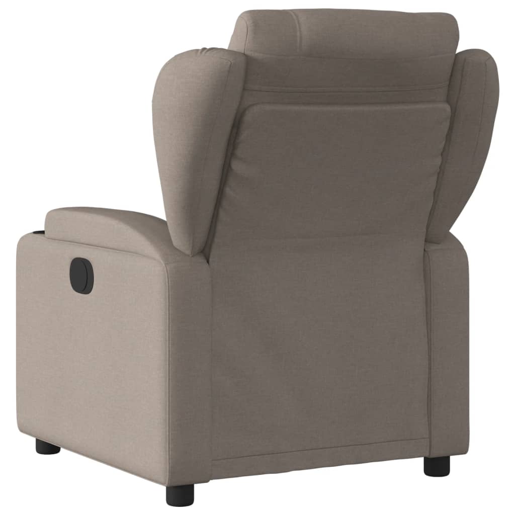 vidaXL Sillón reclinable de tela gris taupe