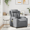 vidaXL Sillón reclinable de cuero sintético gris