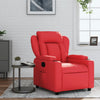 vidaXL Sillón reclinable de cuero sintético rojo