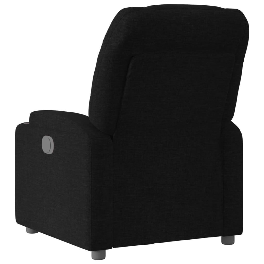 vidaXL Sillón reclinable de tela negro