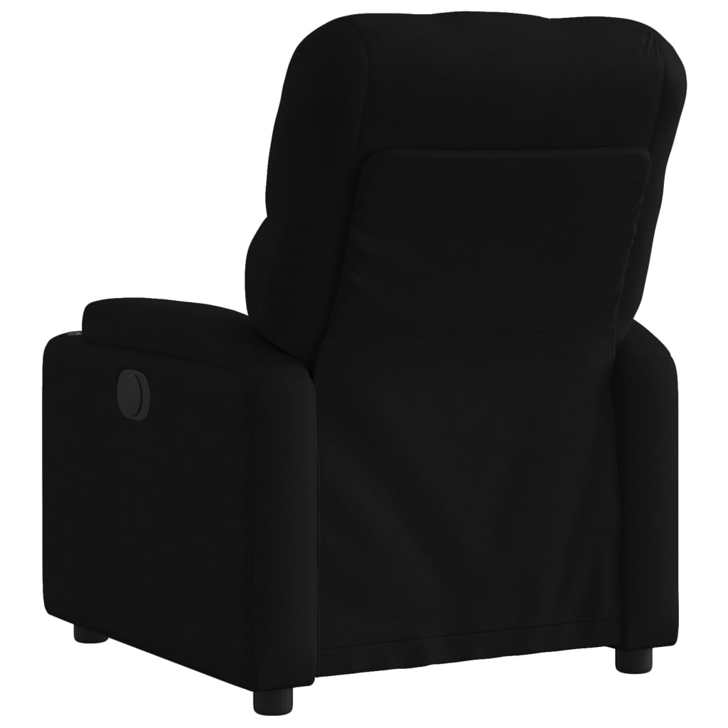 vidaXL Sillón reclinable de tela negro