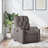 vidaXL Sillón reclinable de tela gris taupe