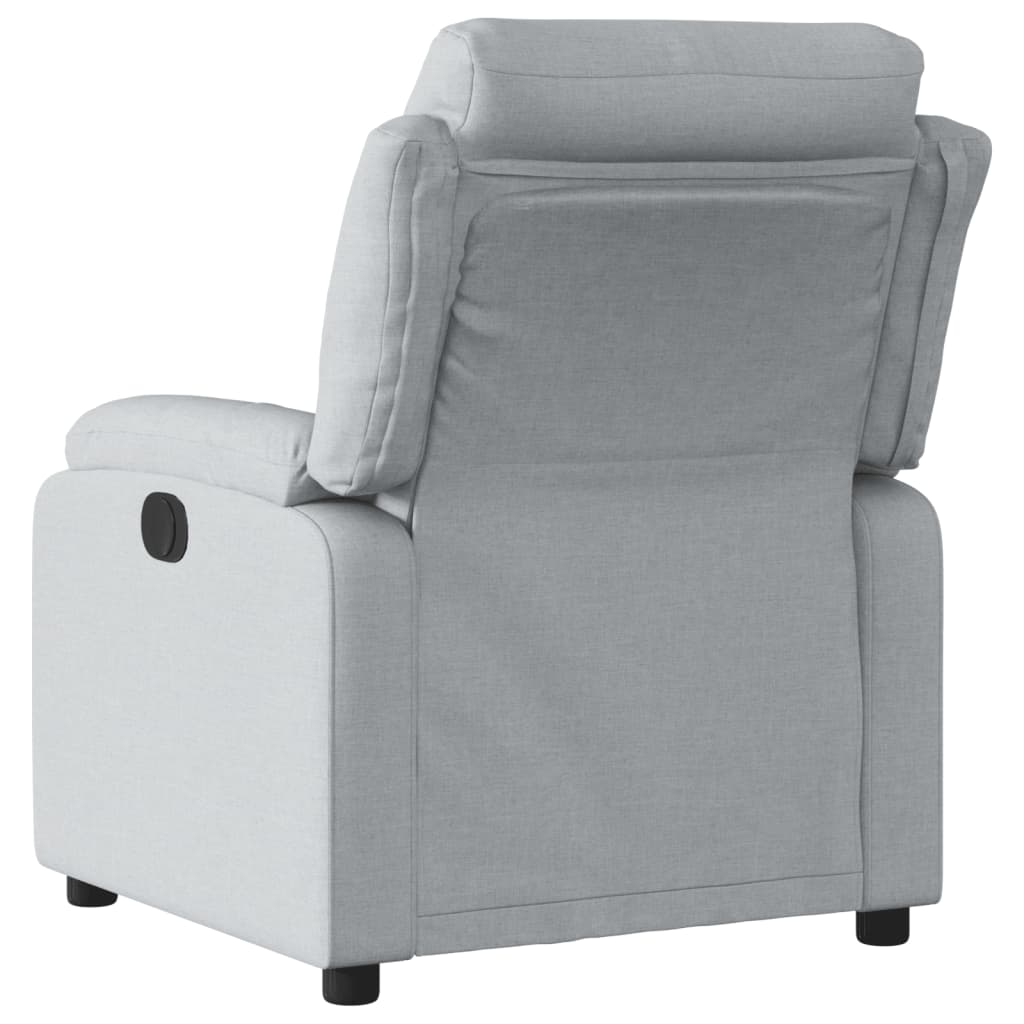 vidaXL Sillón reclinable de tela gris claro