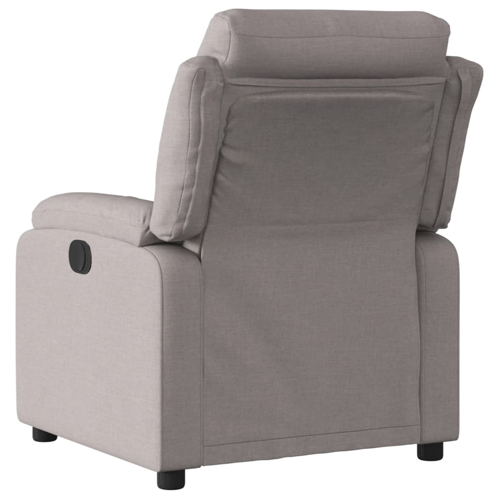 vidaXL Sillón reclinable de tela gris taupe