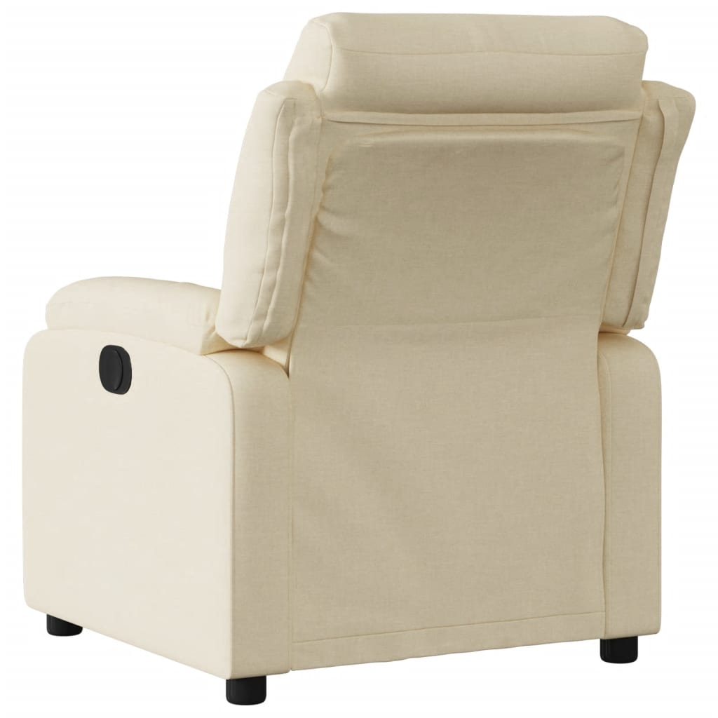 vidaXL Sillón reclinable de tela crema