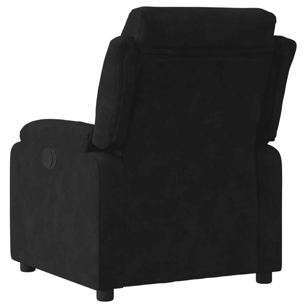 vidaXL Sillón reclinable de terciopelo negro