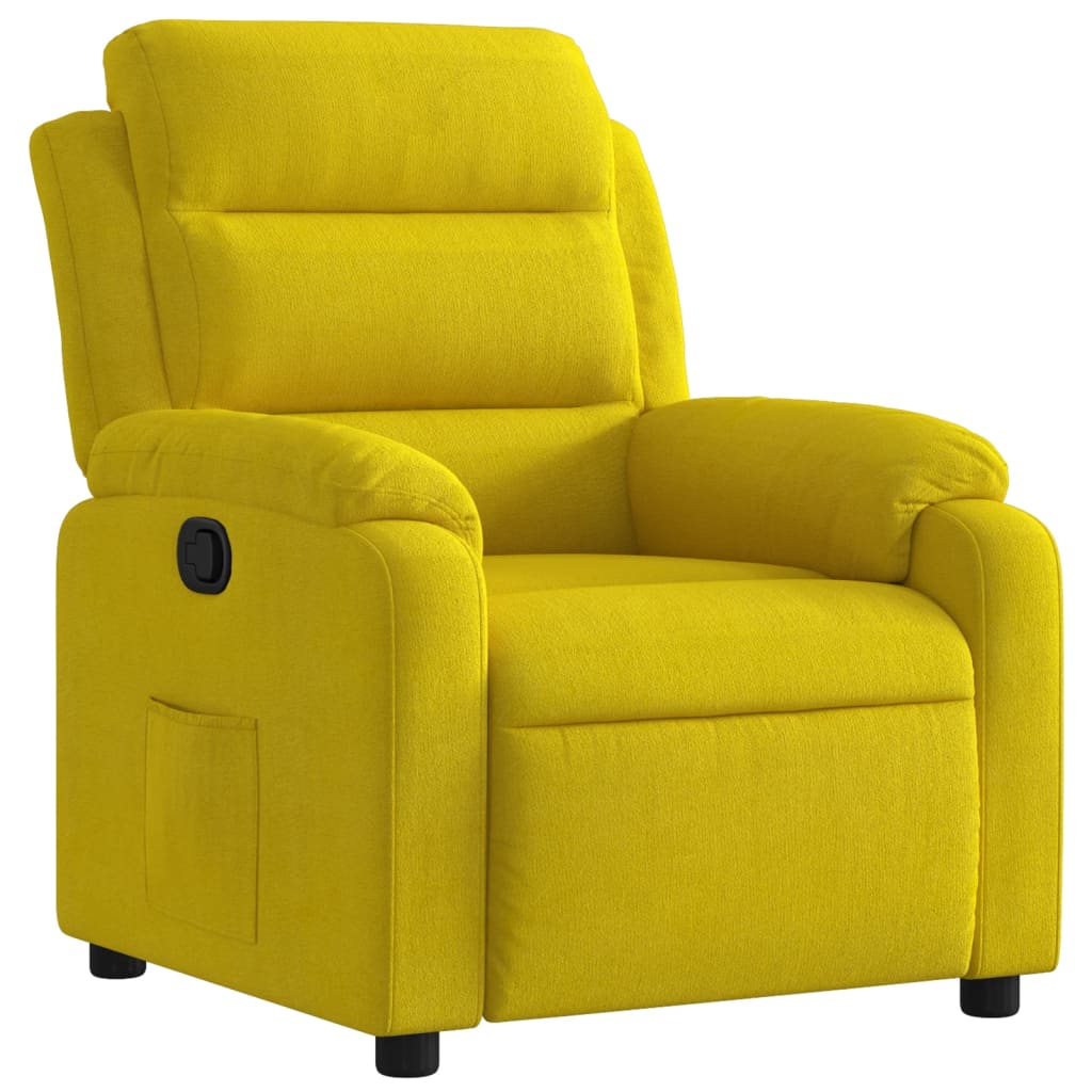 vidaXL Sillón reclinable terciopelo amarillo