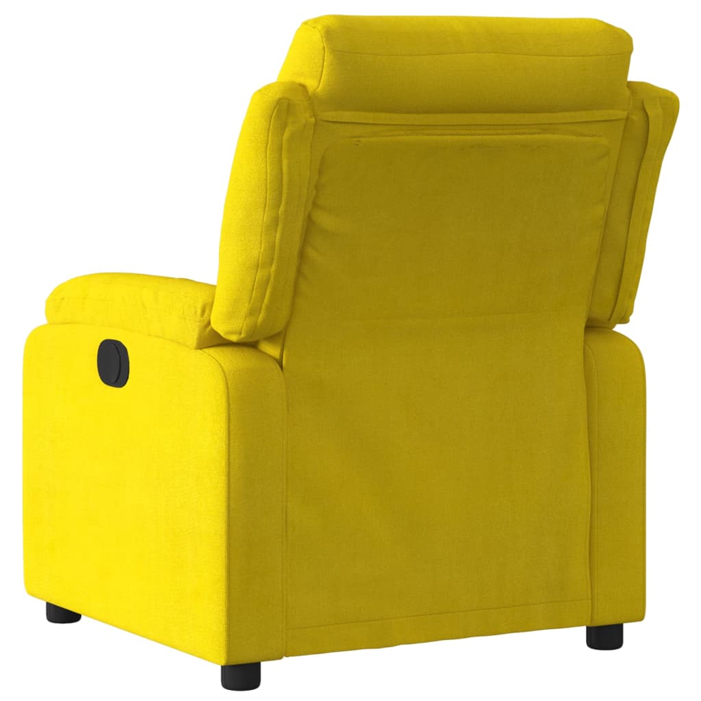 vidaXL Sillón reclinable terciopelo amarillo