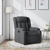 vidaXL Sillón reclinable de tela gris oscuro