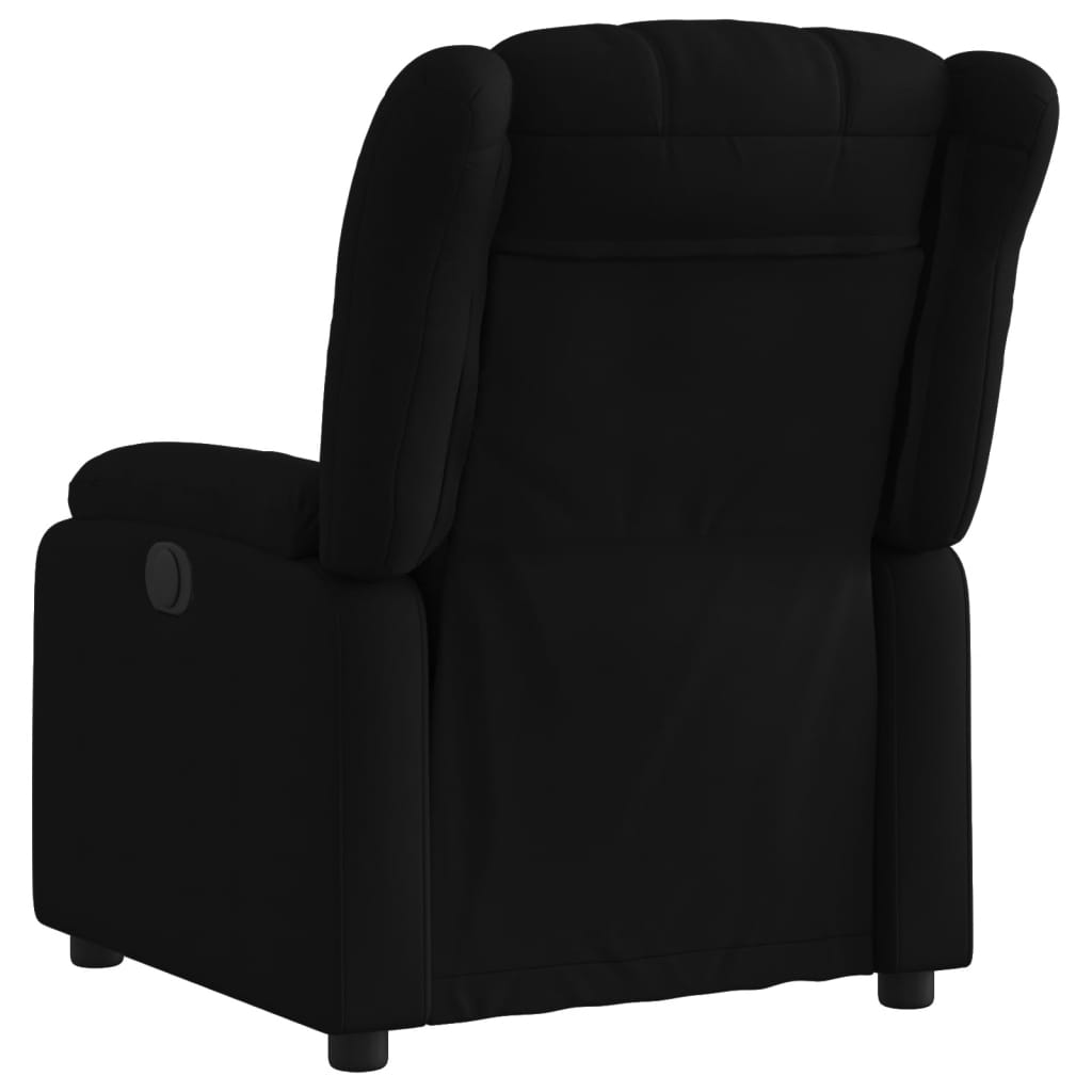 vidaXL Sillón reclinable de tela negro