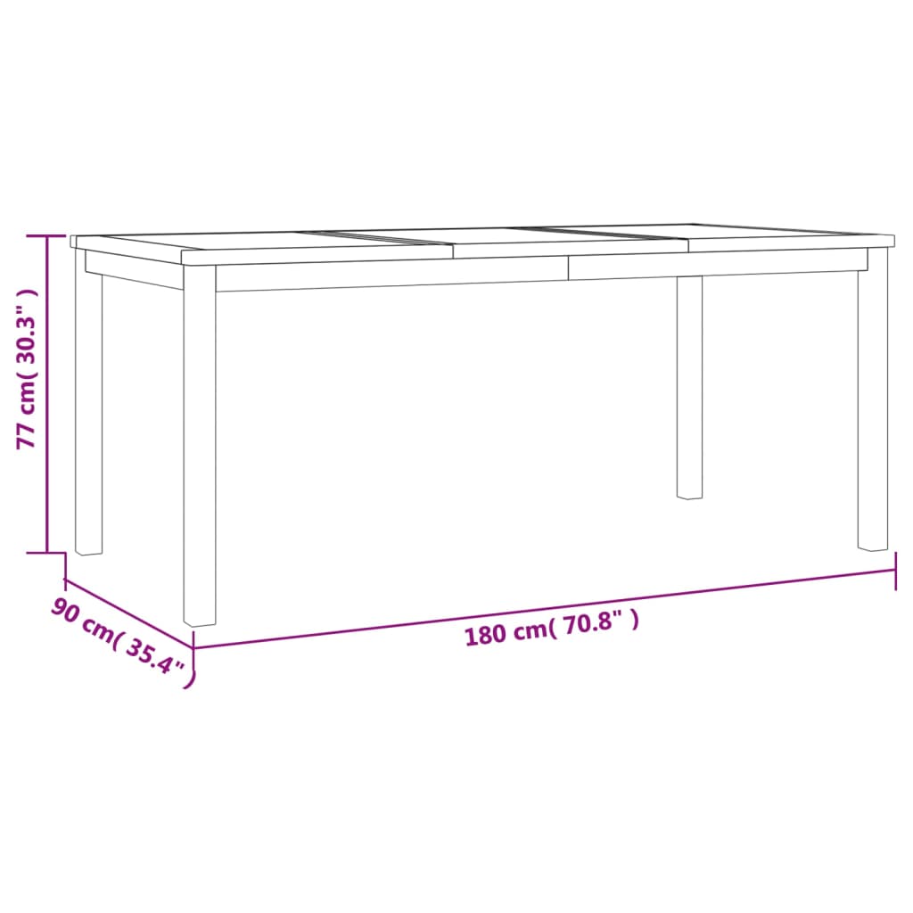 vidaXL Juego de comedor para jardín 3 pzas madera maciza de teca