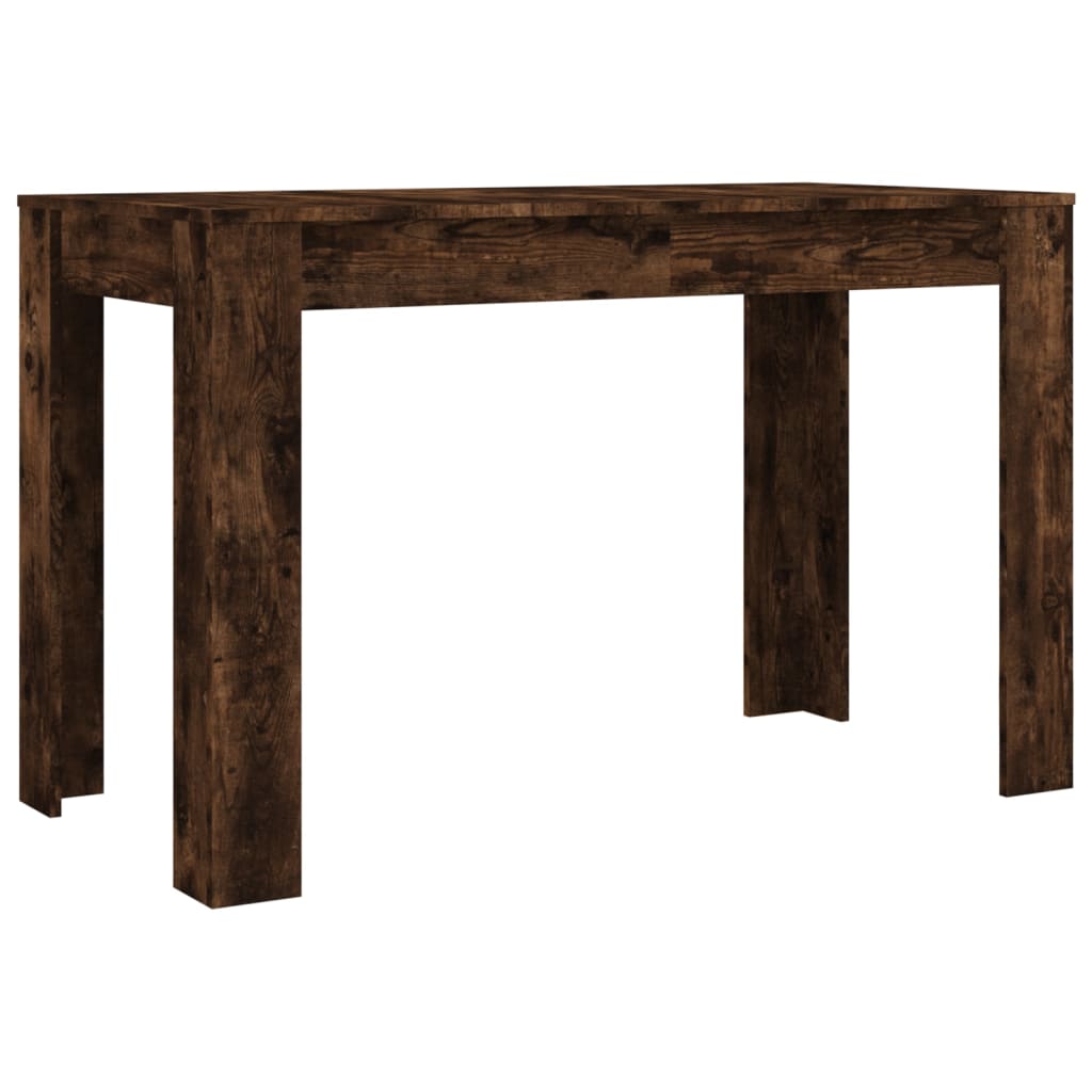 vidaXL Mesa de comedor madera de ingeniería roble ahumado 120x60x76 cm