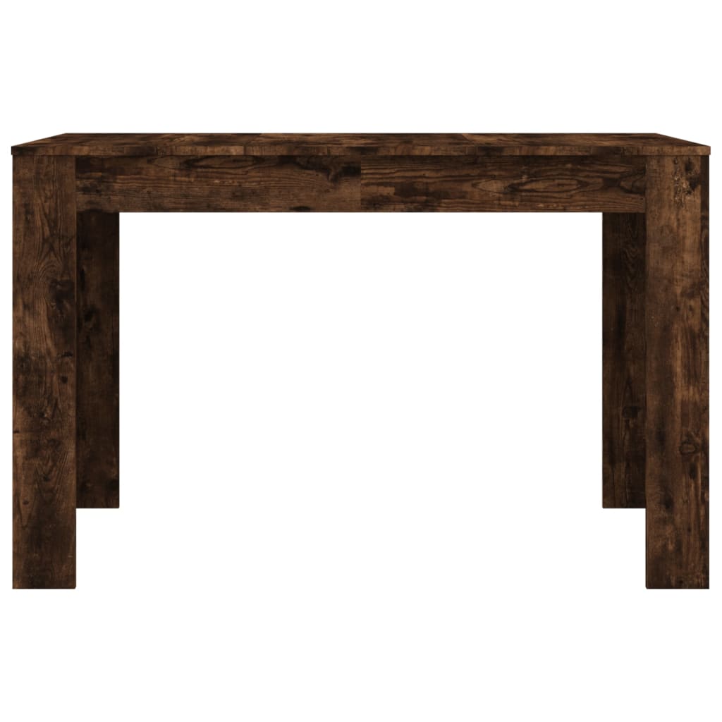 vidaXL Mesa de comedor madera de ingeniería roble ahumado 120x60x76 cm