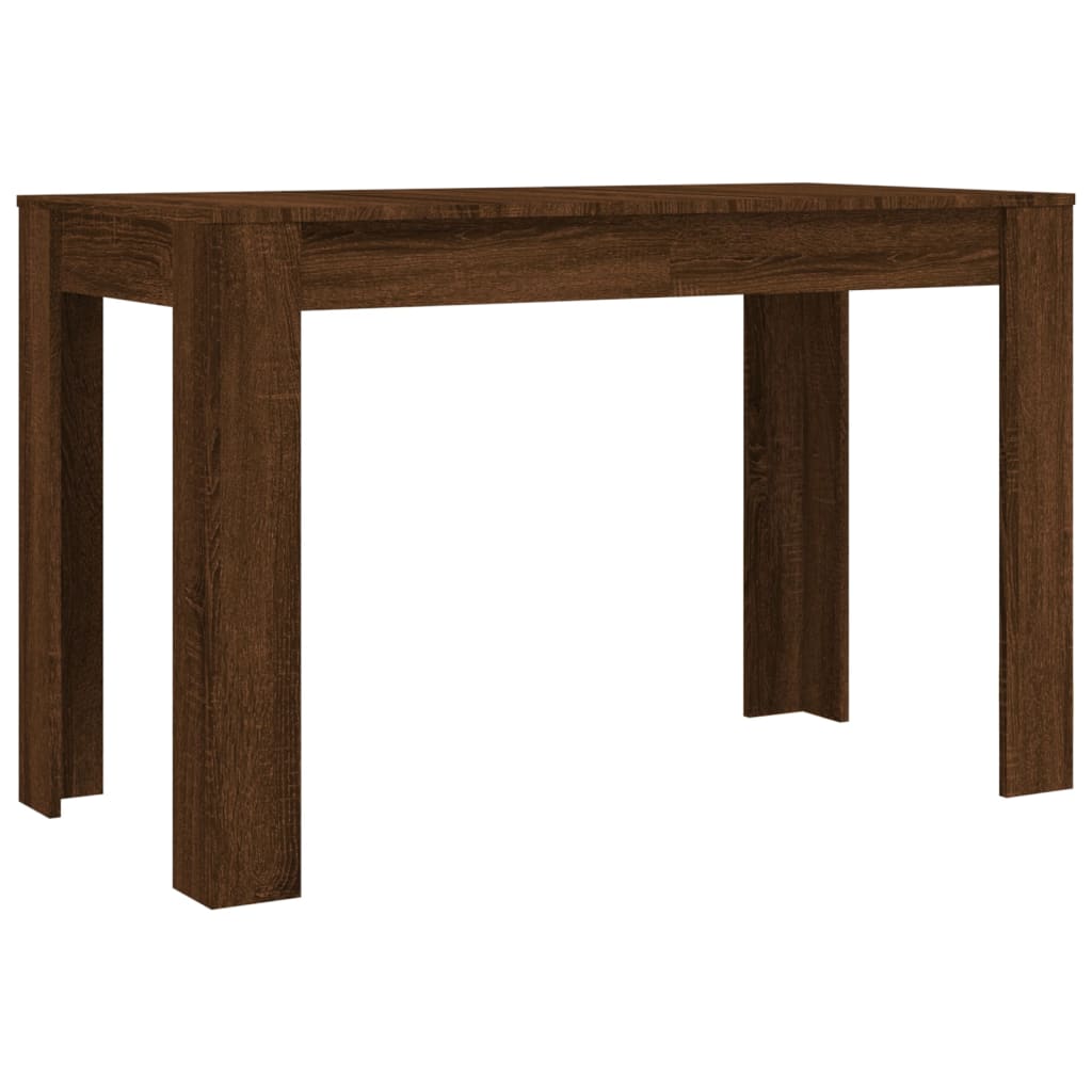 vidaXL Mesa de comedor madera de ingeniería marrón roble 120x60x76 cm