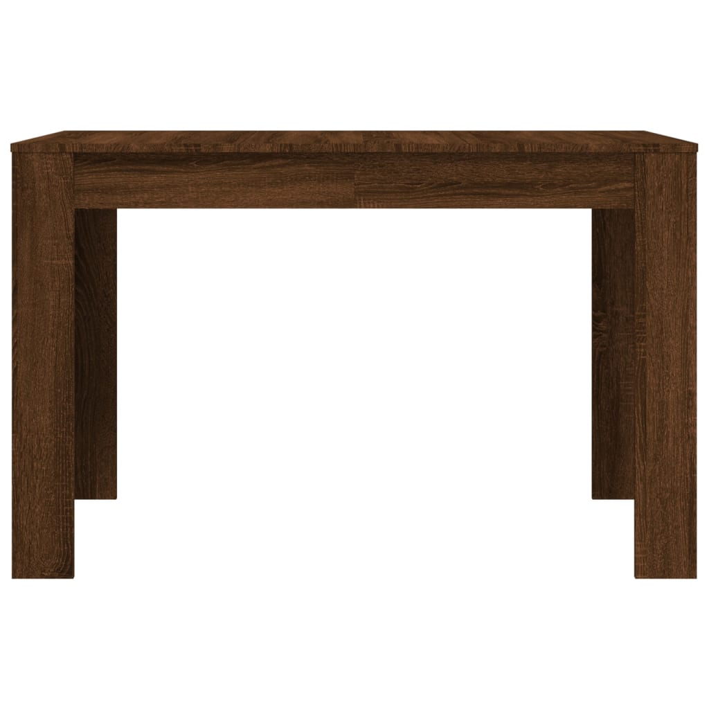 vidaXL Mesa de comedor madera de ingeniería marrón roble 120x60x76 cm