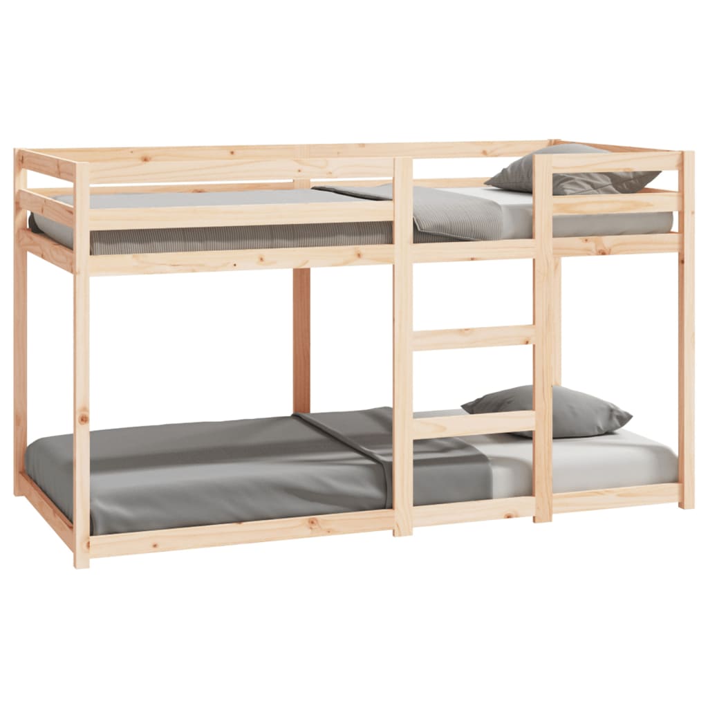 vidaXL Cama litera sin colchón madera maciza de pino 90x190 cm