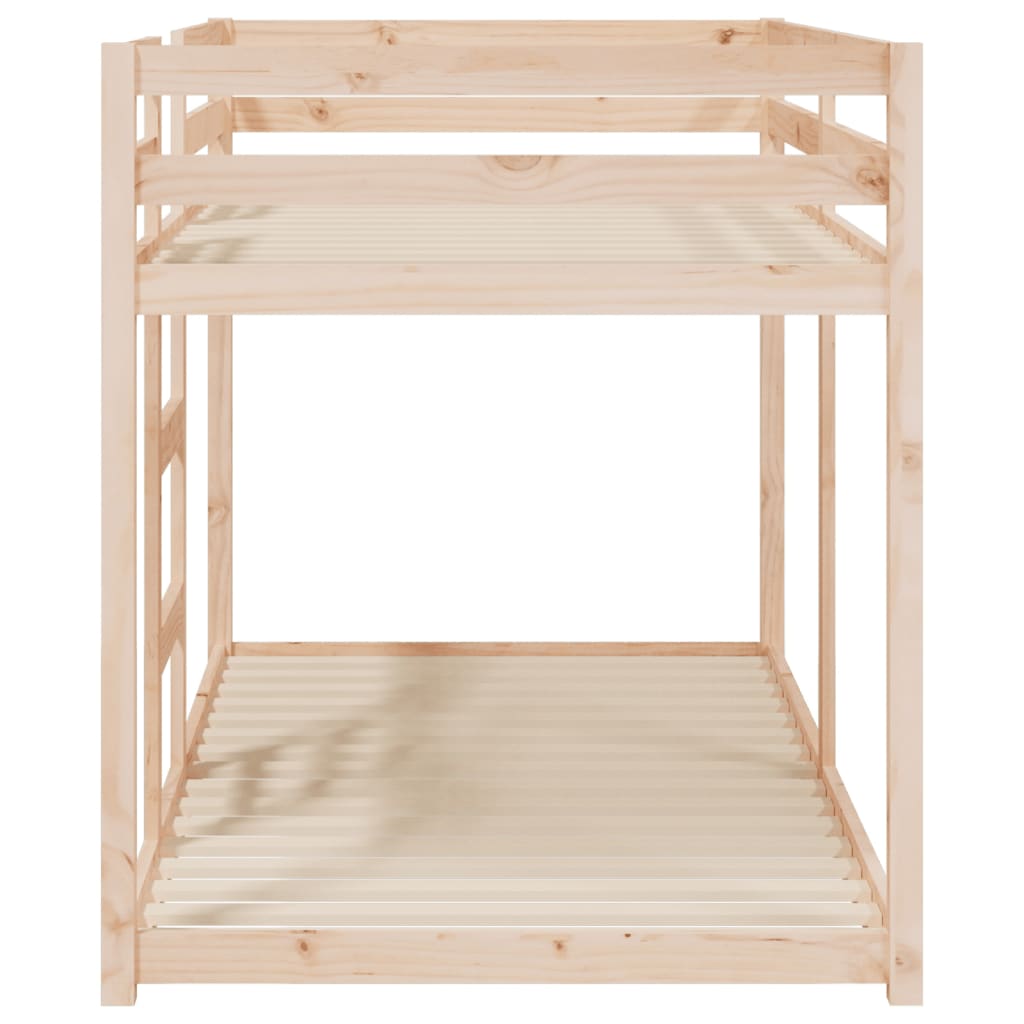 vidaXL Cama litera sin colchón madera maciza de pino 90x190 cm