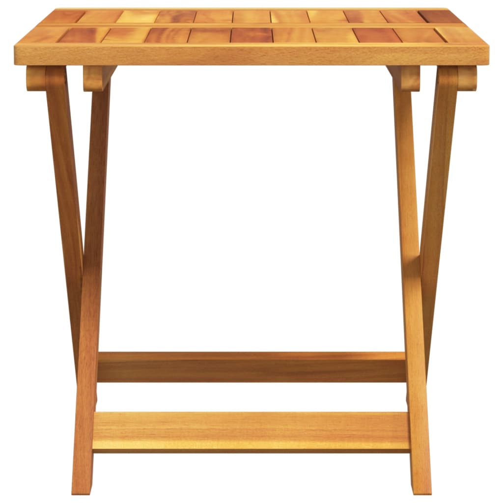 vidaXL Mesa de jardín plegable madera maciza de acacia 50x50x50 cm