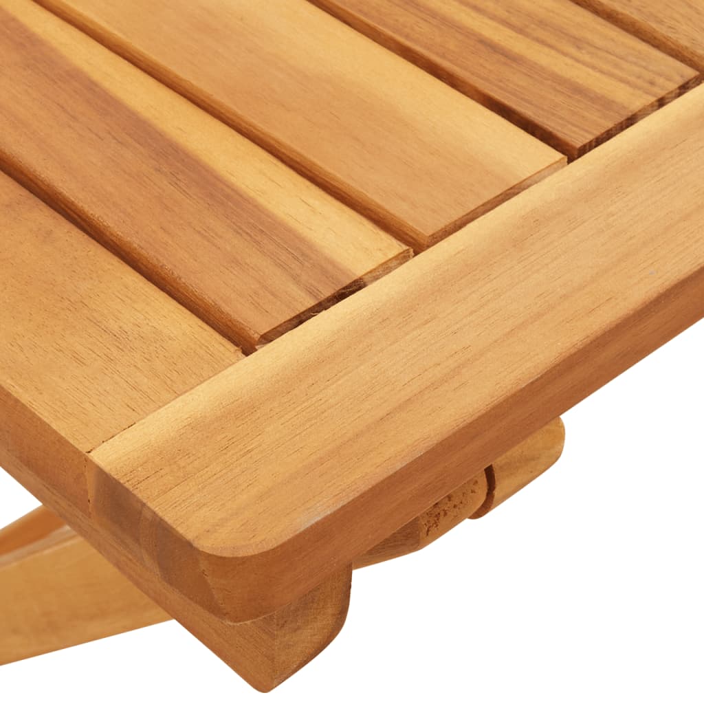 vidaXL Mesa de jardín plegable madera maciza de acacia 50x50x50 cm