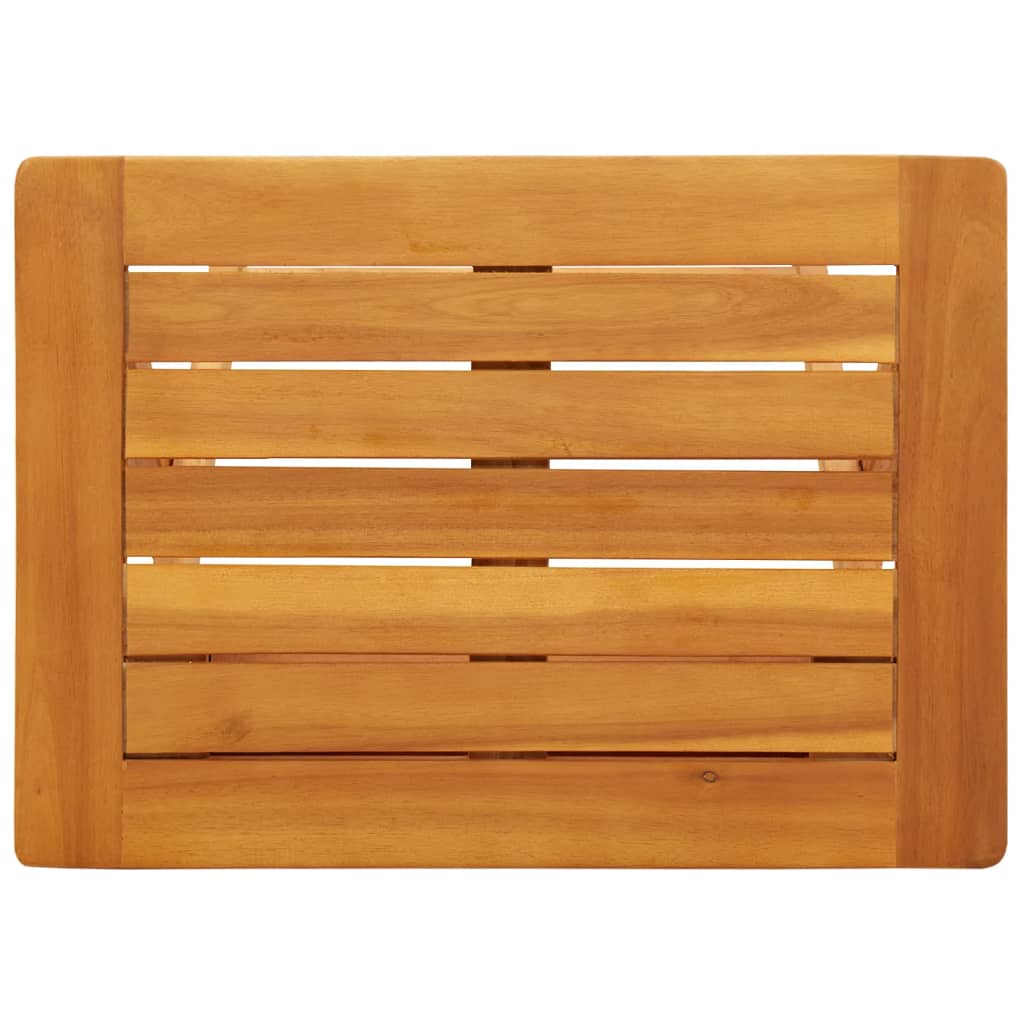 vidaXL Mesa de jardín plegable madera maciza de acacia 50x36x60 cm