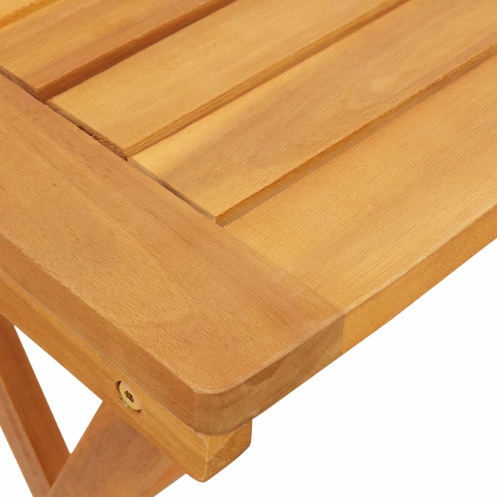 vidaXL Mesa de jardín plegable madera maciza de acacia 50x36x60 cm