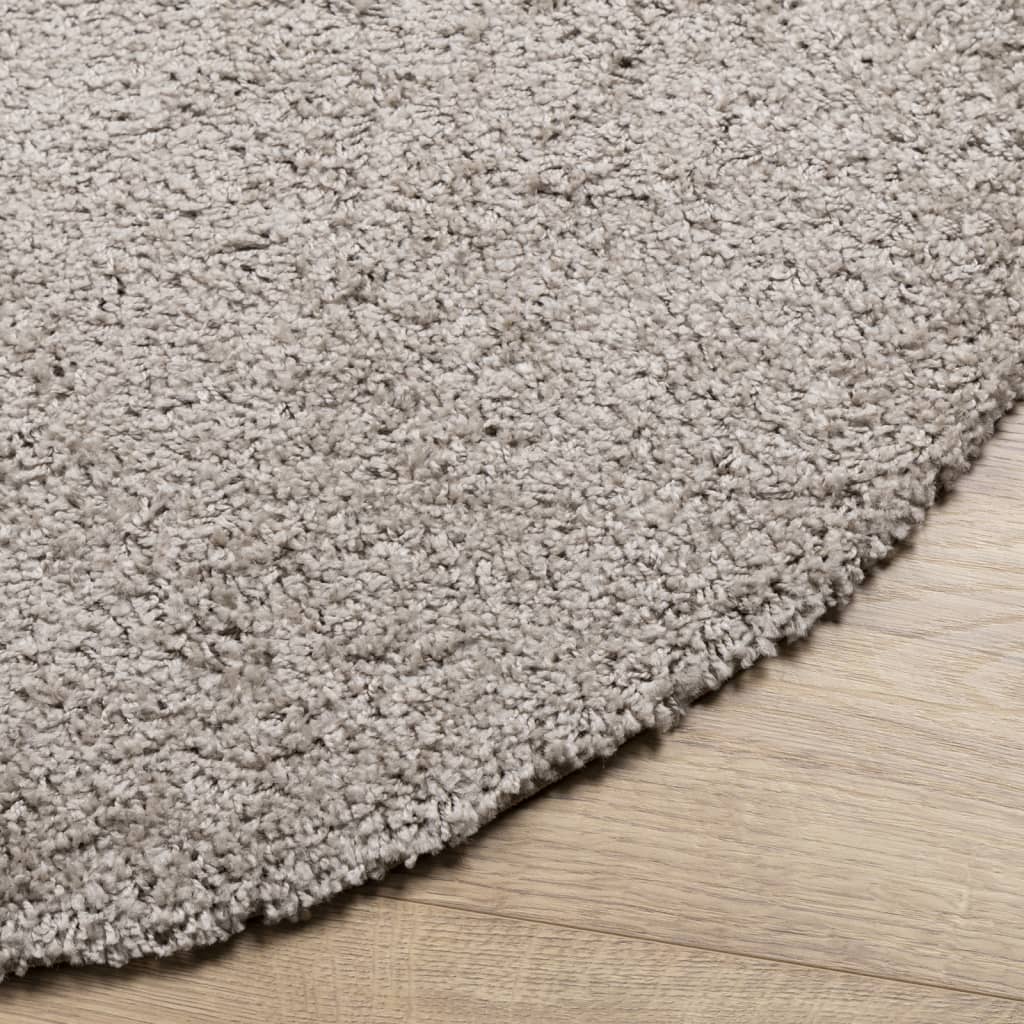 vidaXL Alfombra peluda de pelo largo moderna PAMPLONA beige Ø 280 cm