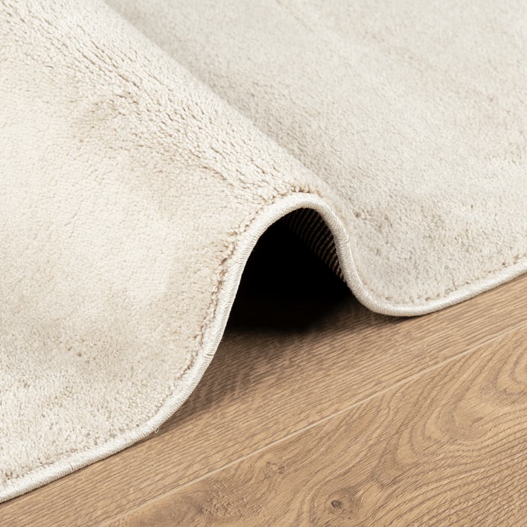 vidaXL Alfombra de pelo corto OVIEDO beige 60x110 cm