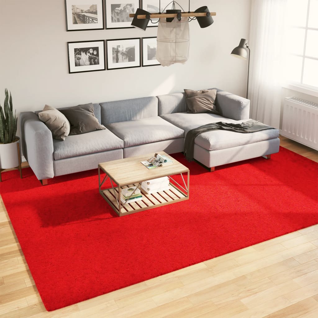 vidaXL Alfombra de pelo corto OVIEDO rojo 240x340 cm