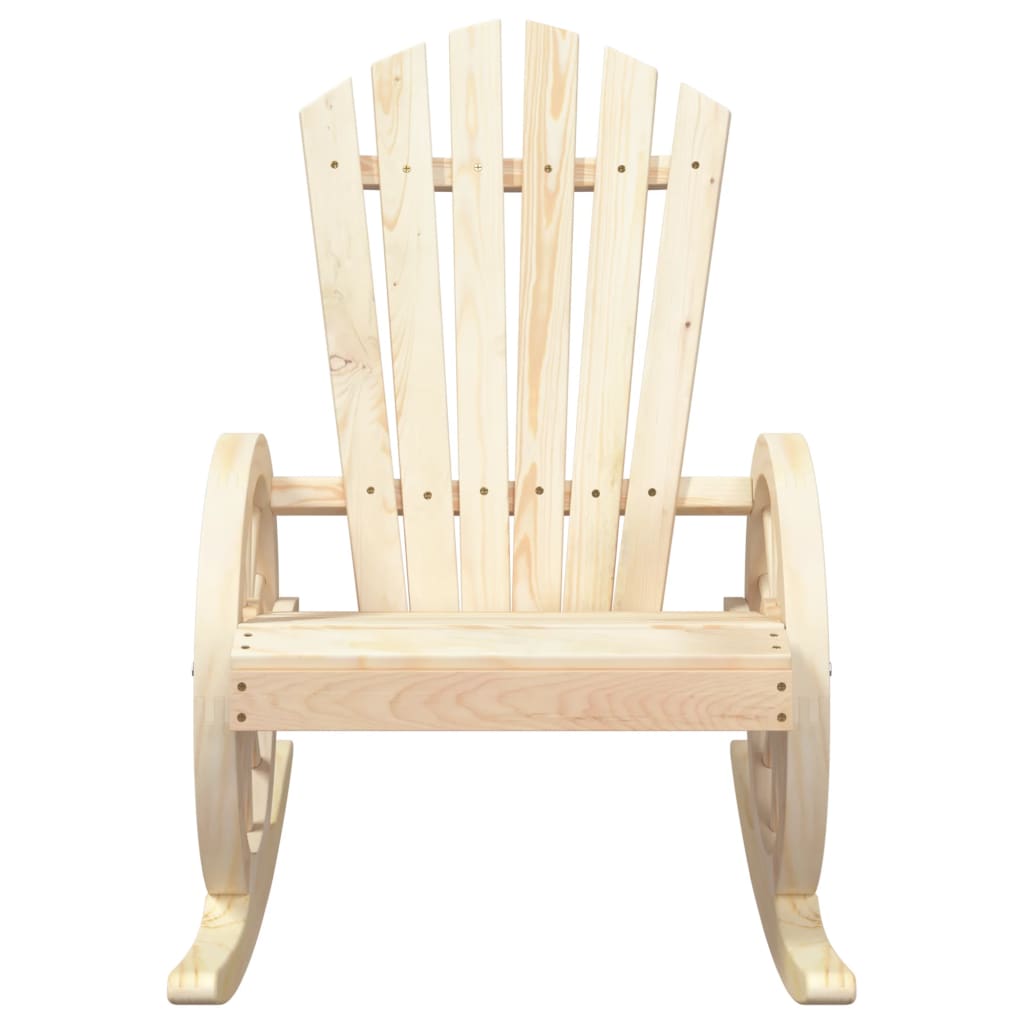 vidaXL Sillas mecedoras Adirondack 2 uds madera maciza de abeto