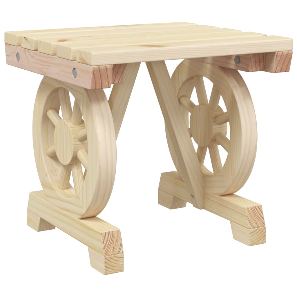 vidaXL Juego de comedor de jardín 5 piezas madera maciza de abeto