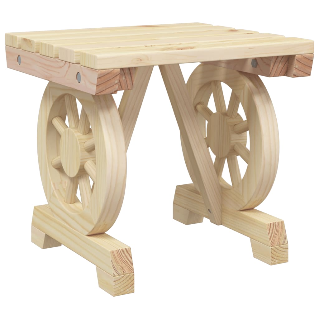 vidaXL Juego de comedor de jardín 5 piezas madera maciza de abeto