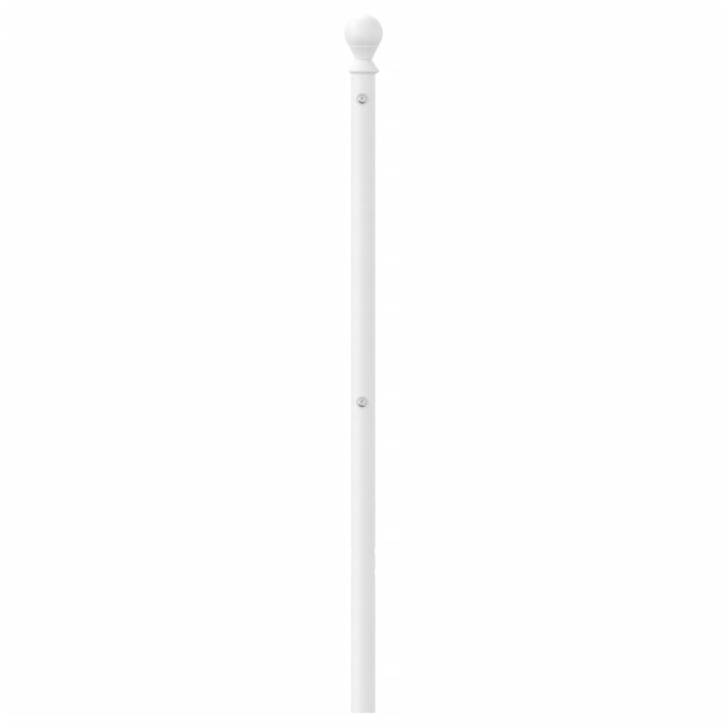 vidaXL Cabecero de metal blanco 160 cm