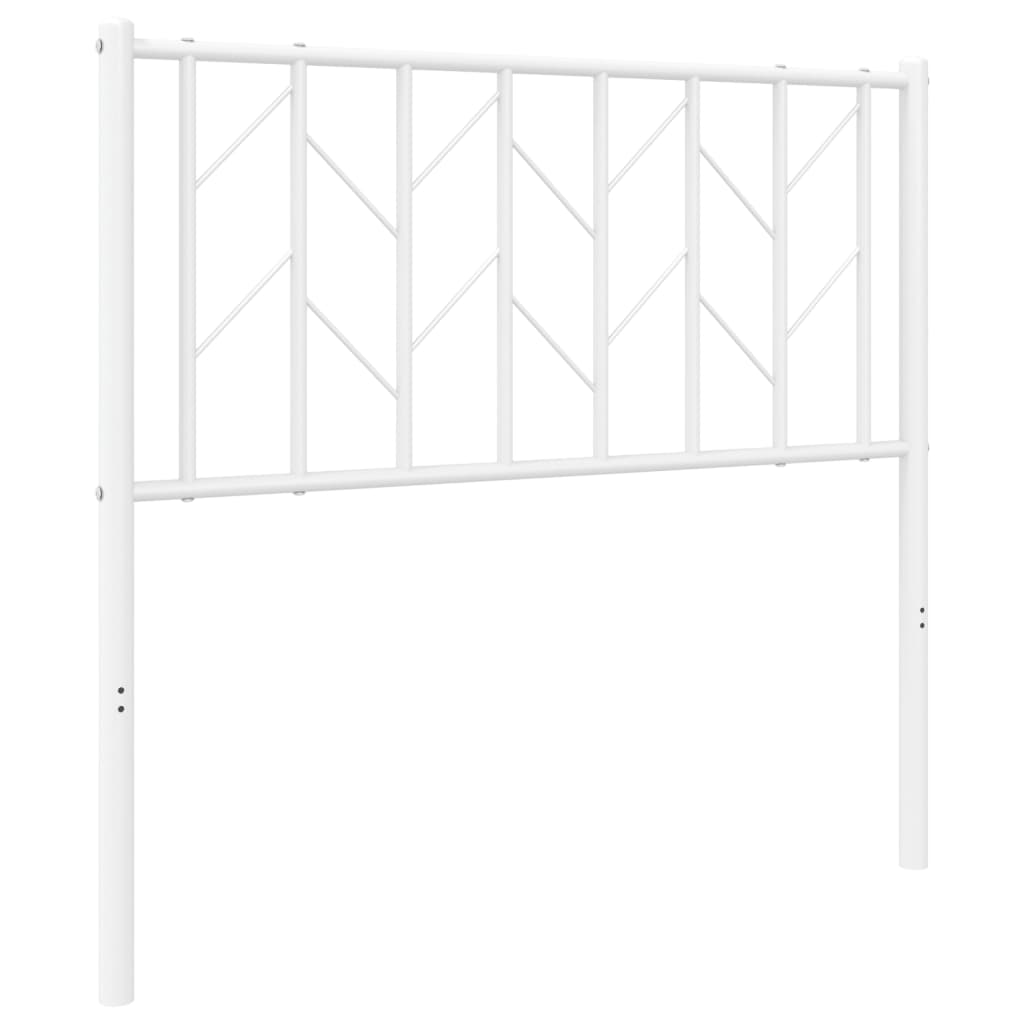 vidaXL Cabecero de metal blanco 90 cm