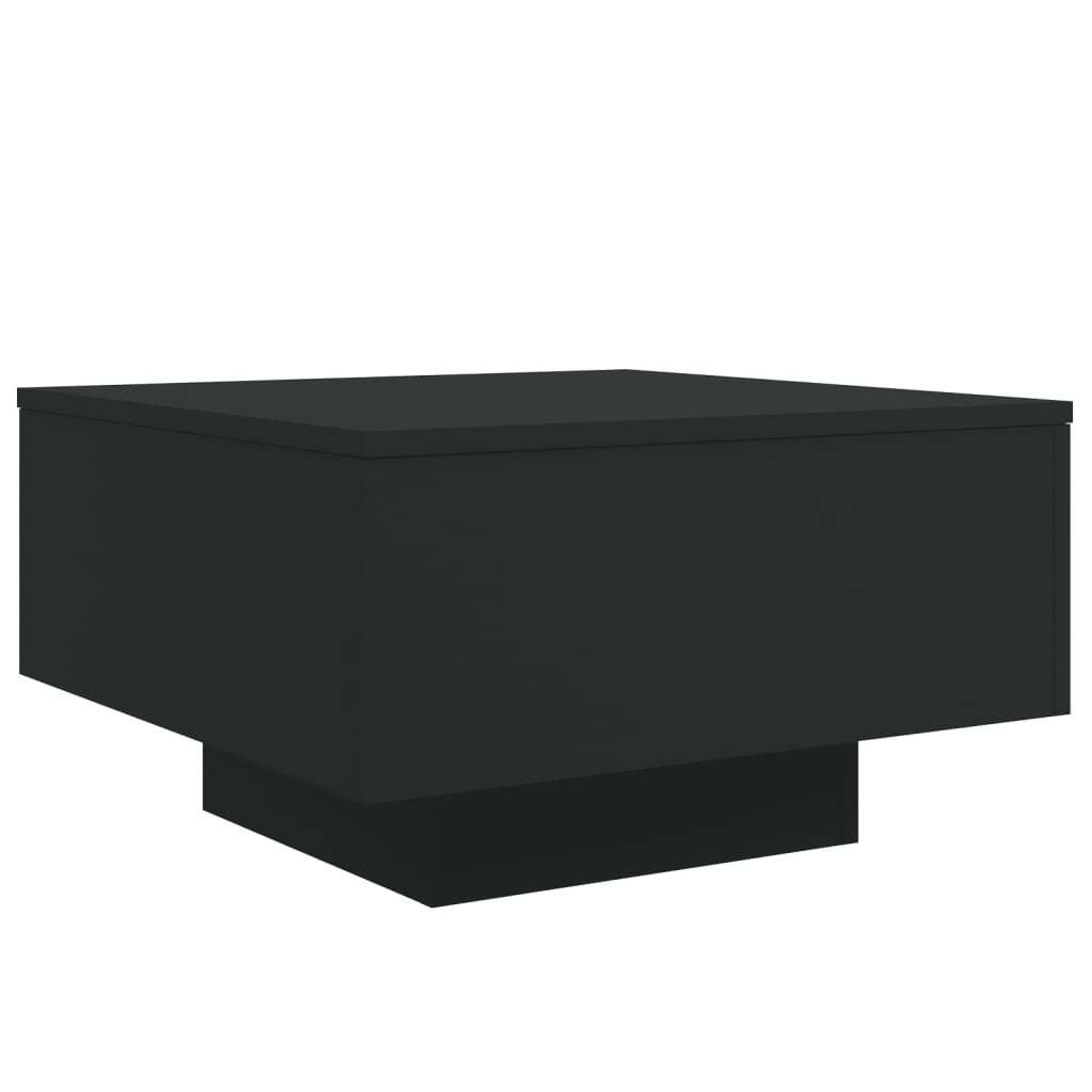 vidaXL Mesa de centro madera de ingeniería negro 55x55x31 cm