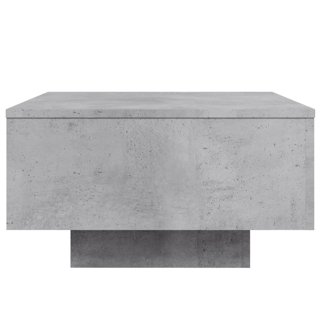 vidaXL Mesa de centro madera de ingeniería gris hormigón 55x55x31 cm