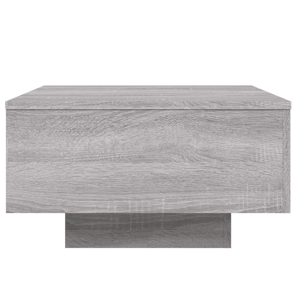 vidaXL Mesa de centro madera de ingeniería gris Sonoma 55x55x31 cm