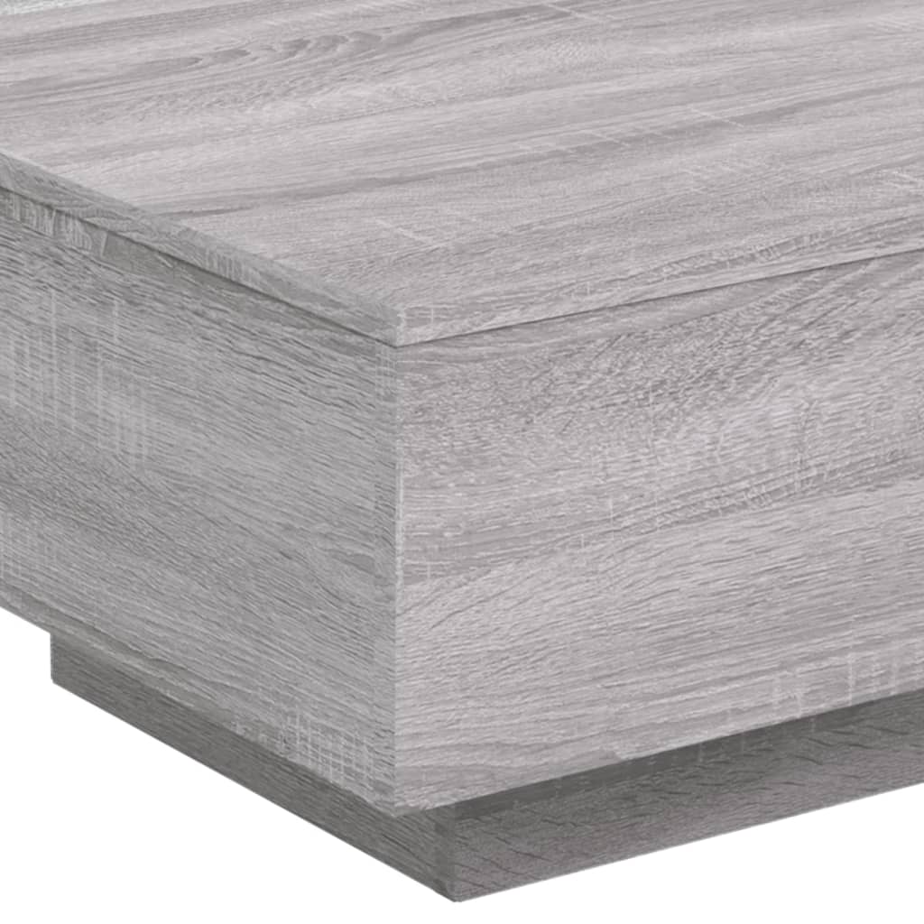 vidaXL Mesa de centro madera de ingeniería gris Sonoma 55x55x31 cm