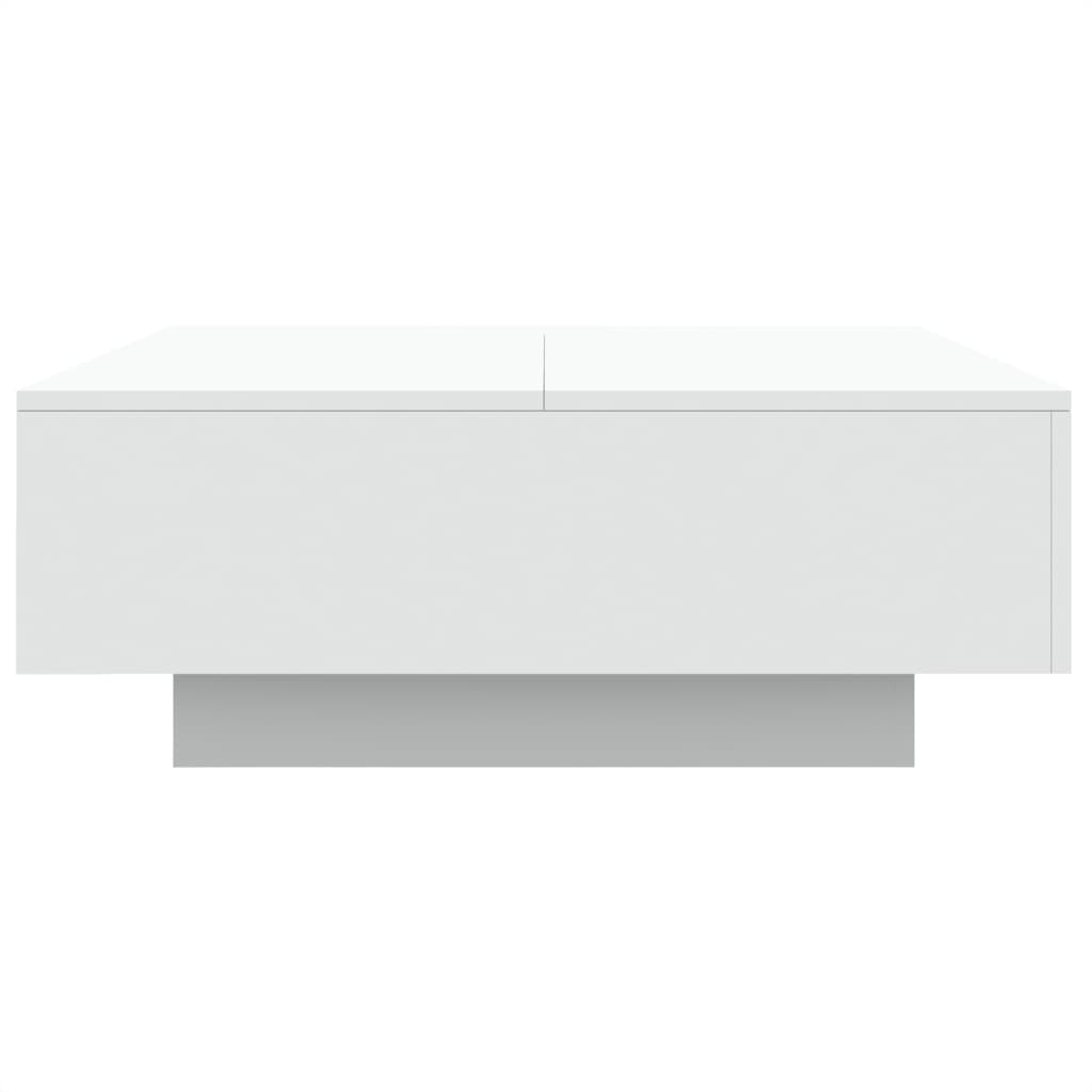 vidaXL Mesa de centro con luces LED blanco 80x80x31 cm