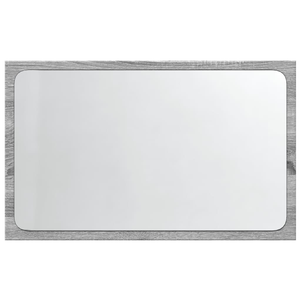 vidaXL Espejo de baño LED madera ingeniería gris Sonoma 60x8,5x38 cm