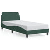 vidaXL Estructura de cama sin colchón terciopelo verde oscuro 90x190cm