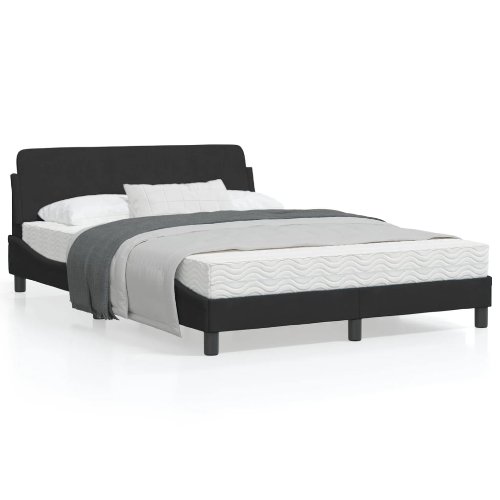 vidaXL Estructura de cama sin colchón terciopelo negro 120x200 cm