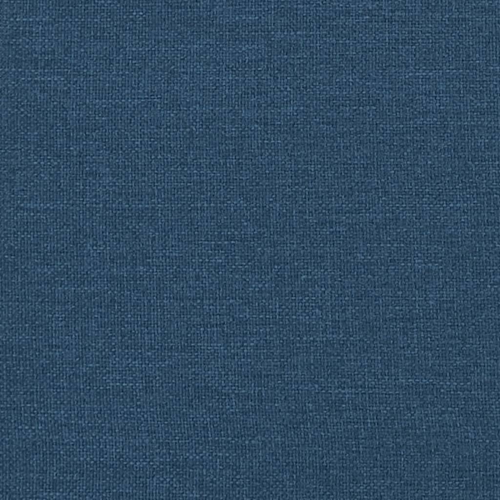 vidaXL Estructura de cama con cabecero de tela azul 160x200 cm