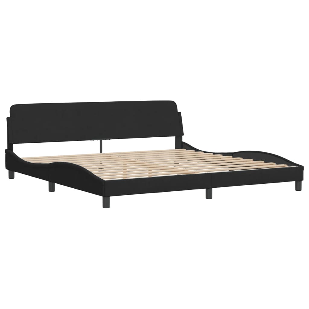 vidaXL Estructura cama sin colchón terciopelo negro 200x200 cm