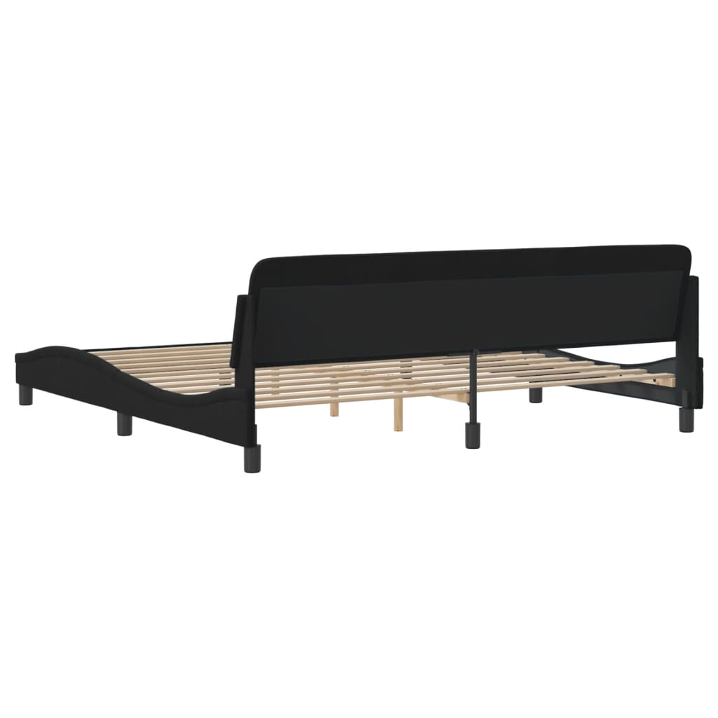 vidaXL Estructura cama sin colchón terciopelo negro 200x200 cm