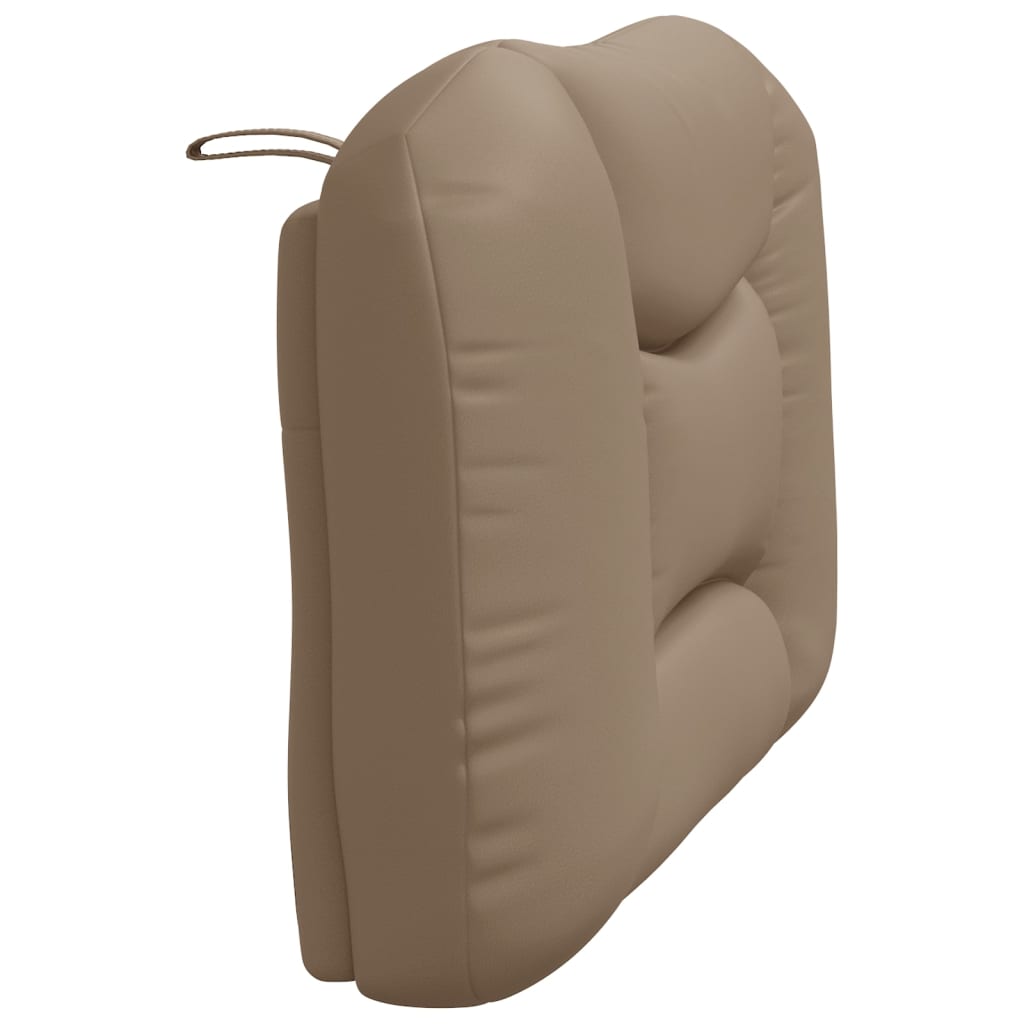 vidaXL Cabecero de cama acolchado cuero sintético capuchino 90 cm