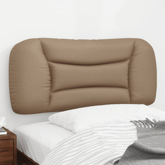 vidaXL Cabecero de cama acolchado cuero sintético capuchino 90 cm