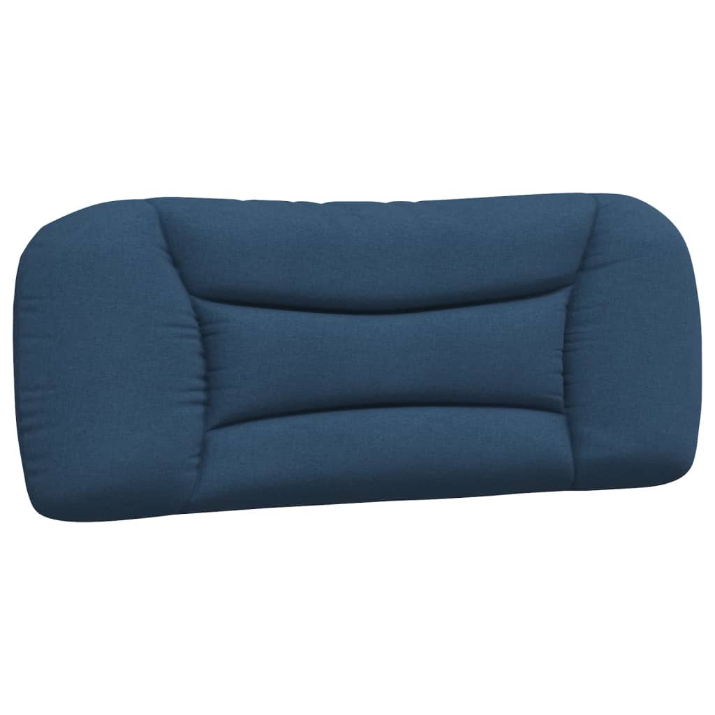 vidaXL Cabecero de cama acolchado tela azul 100 cm