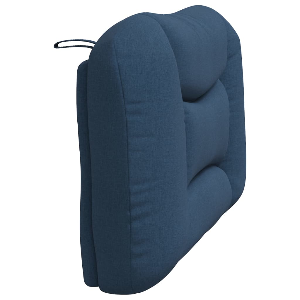 vidaXL Cabecero de cama acolchado tela azul 100 cm