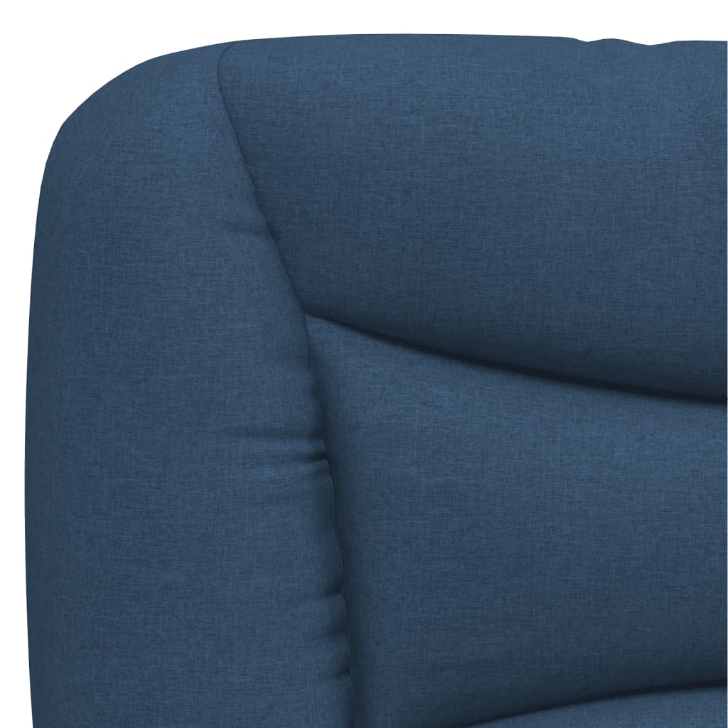 vidaXL Cabecero de cama acolchado tela azul 100 cm